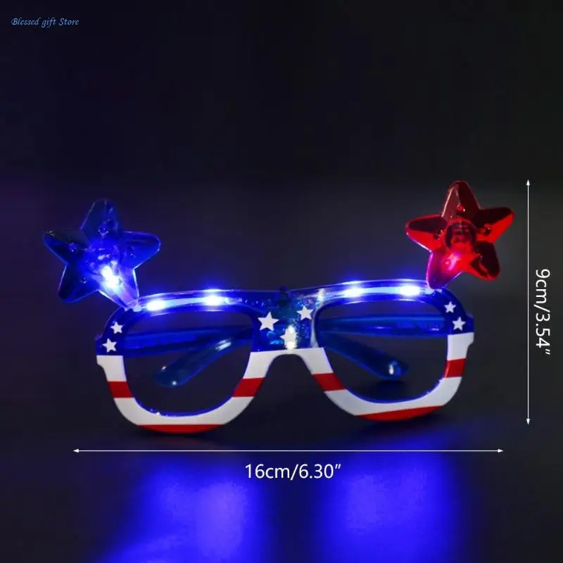 عيد الميلاد LED نظارات الإطار التألق النظارات الإطار تأثيري حلي النظارات