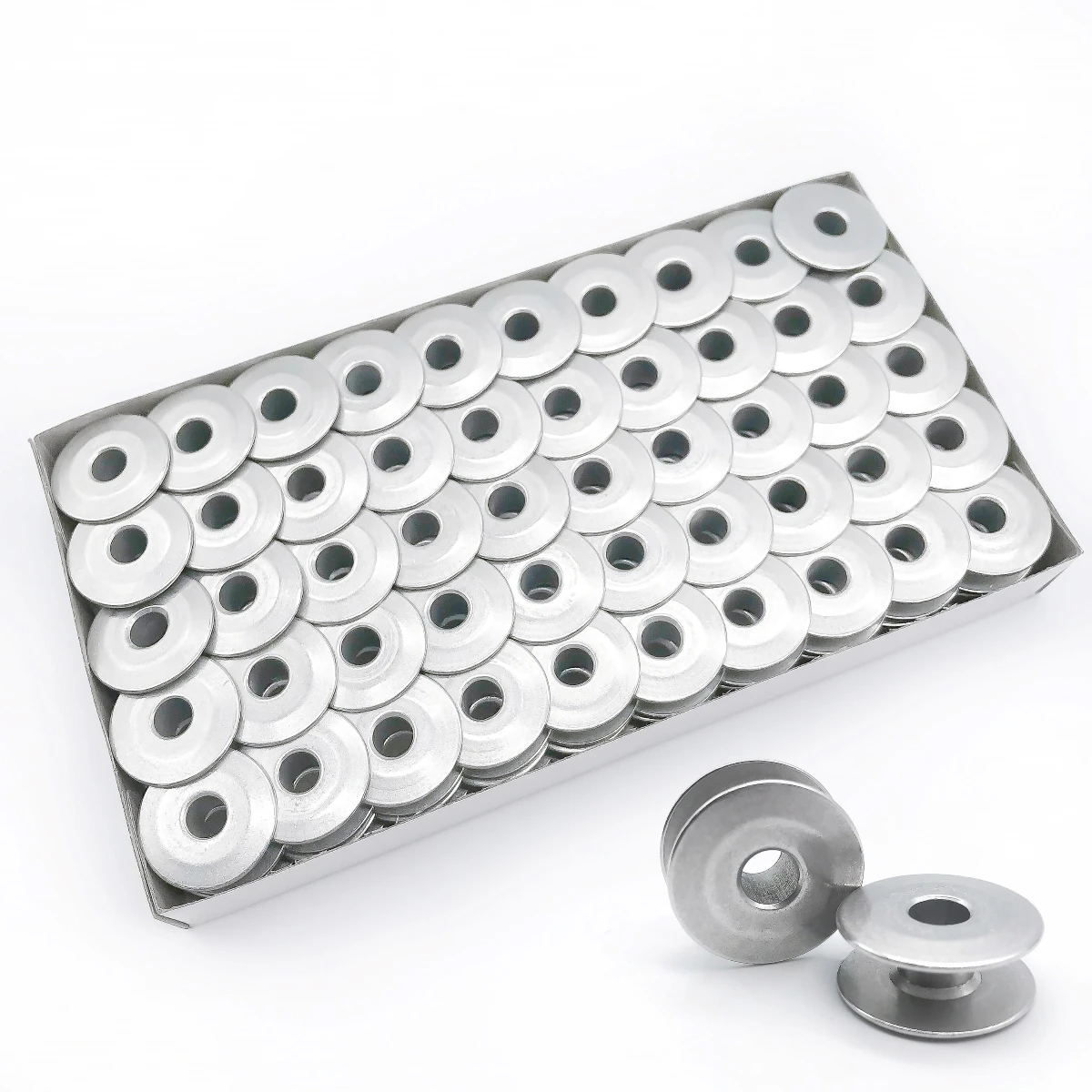 10pcs industrial sewing machine accessories computer flat bobbin flat sewing machine lock embroidered bobbin bobbin aluminum oxi