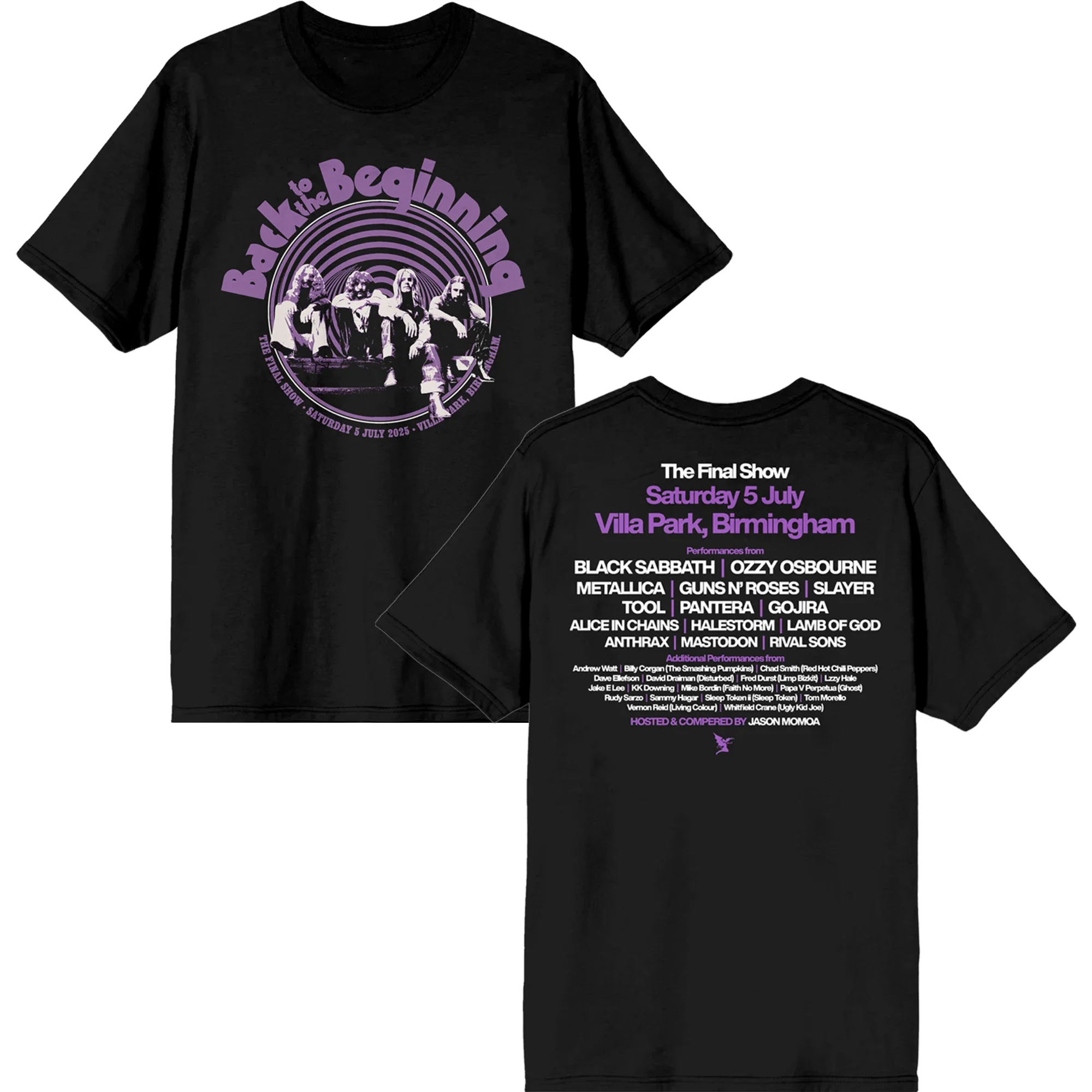 

Black Sabbath Ozzy Osbourne Returns to the Starting Lineup of Men's T-shirts, Pure Cotton Short-sleeved Casual and Trendy Men's