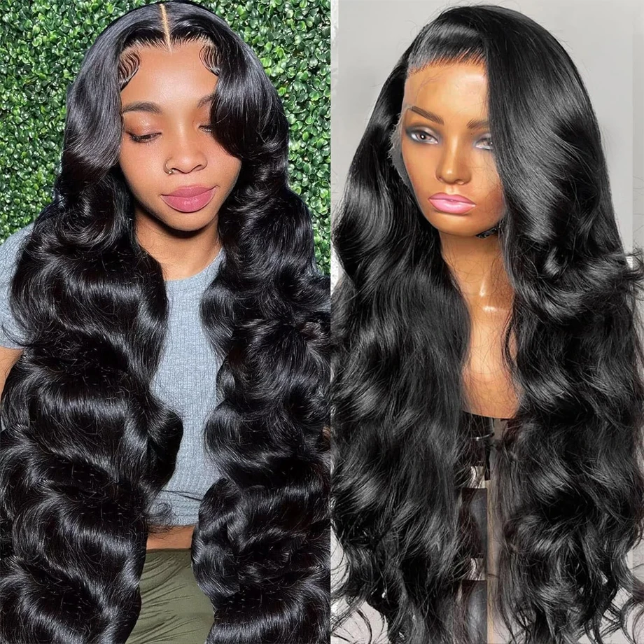 

13x6 Lace Frontal Wig Human Hair 30 Inch 13x4 Transparent Lace Front Preplucked Natural Body Wave Human Hair Wigs for Women