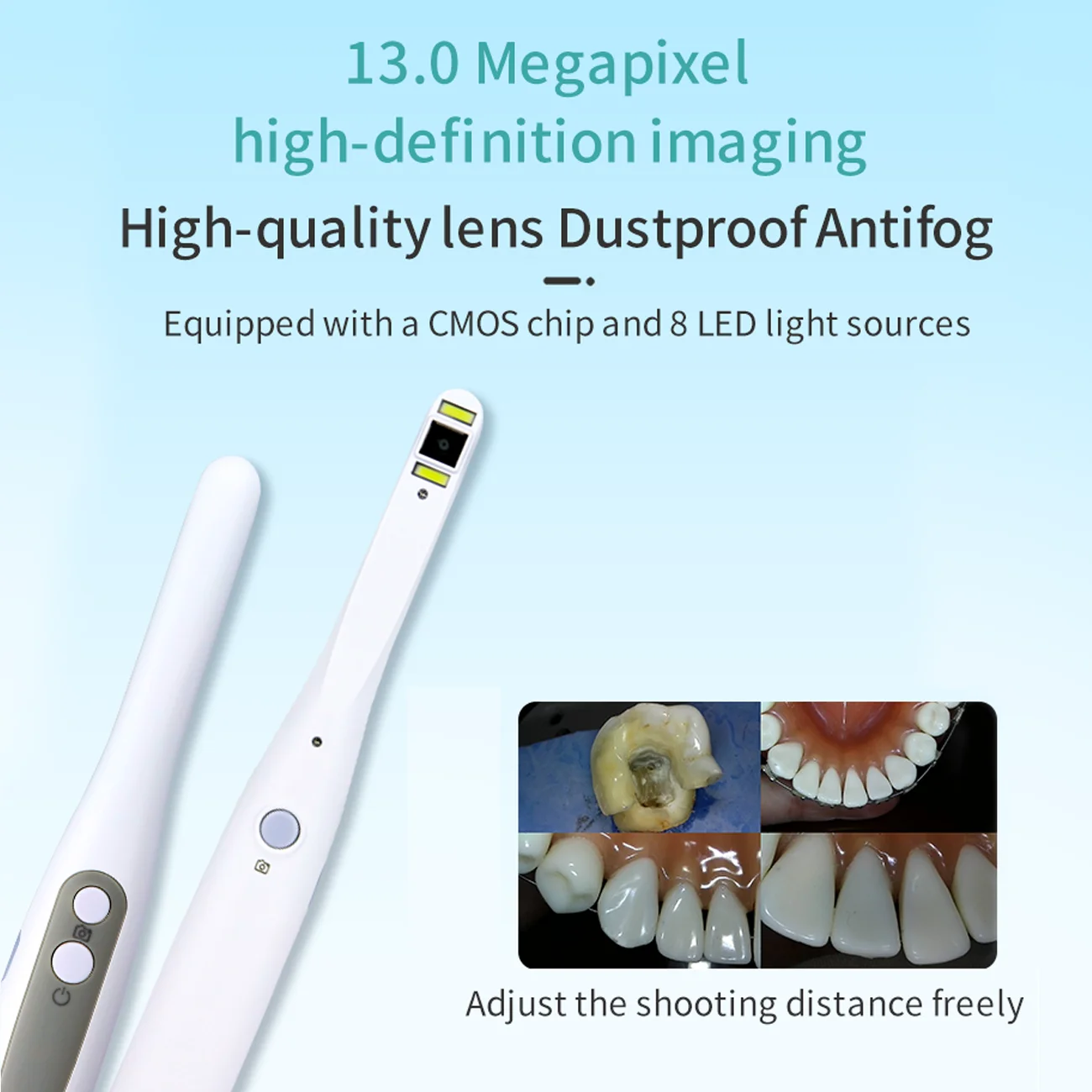 13MP Wireless Dental Intraoral Camera AutoFocus 1080P HD Wifi Endoscope Tooth Intra Oral Camera for Computer IOS Android Phone