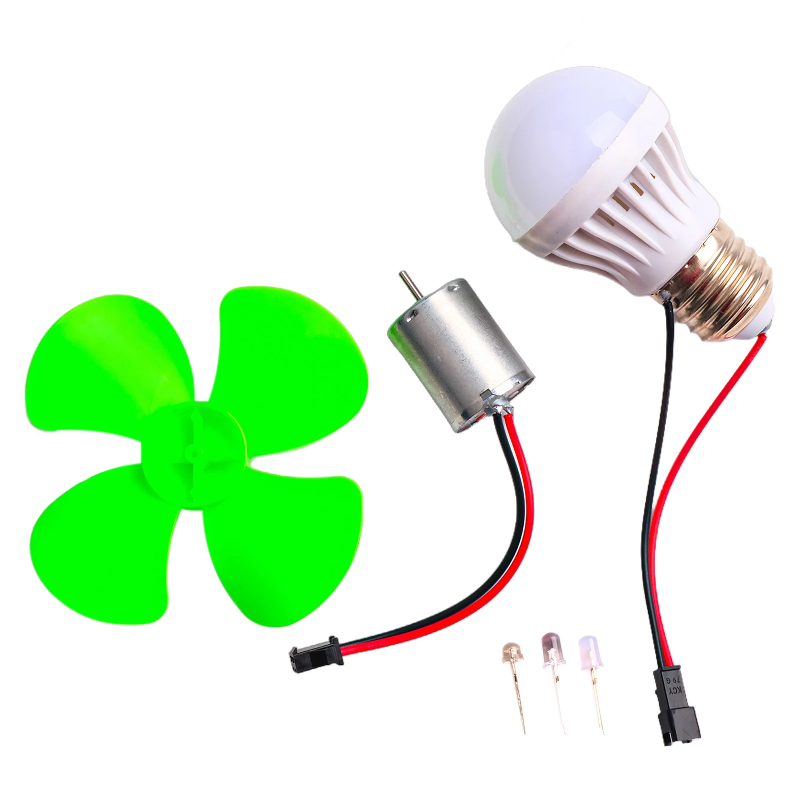 1 Set for mini Wind for turbine Motor W/Blades Power Alternative Energy Generator LED DIY Kit 12V Motor Set Electric Motors
