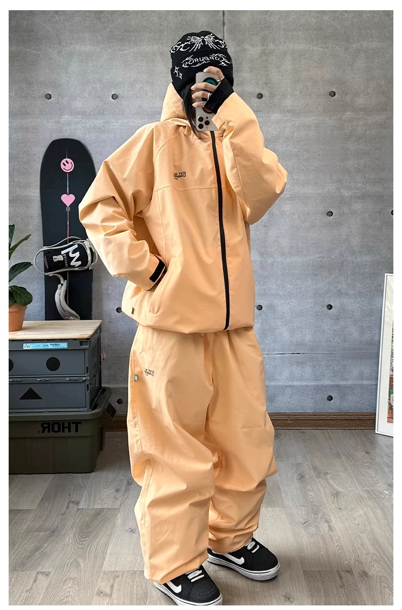 John Snow New Warm Snow Wear For Men And Women Waterproof Breathable Snowboard Jacket And Pants Outdoor Professional Ski Suit