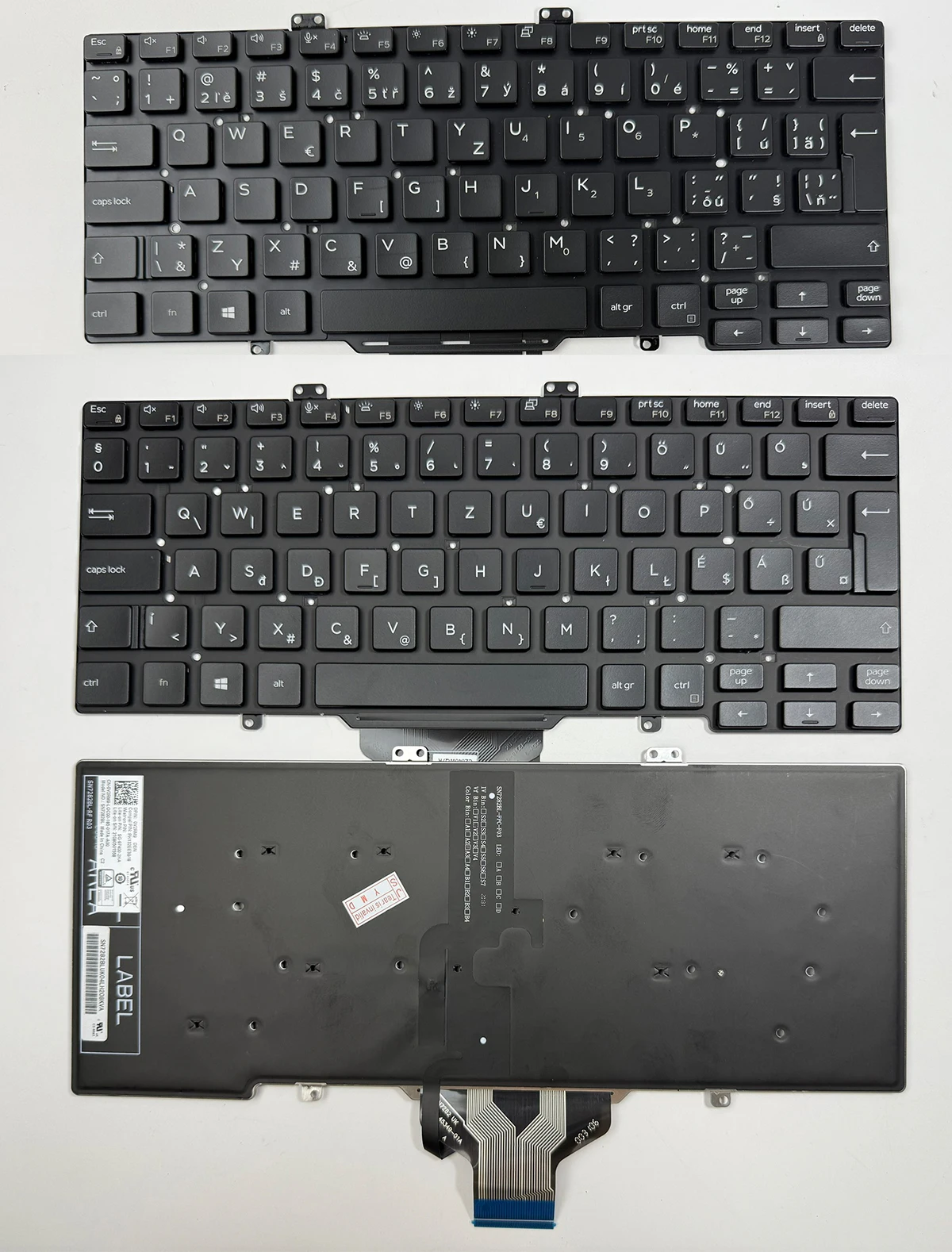 Teclado checo húngaro LA francés Reino Unido danés para DELL Latitude 5410 5411 5400 5401 7400 (no para 7400 2 en 1) retroiluminado, sin puntero