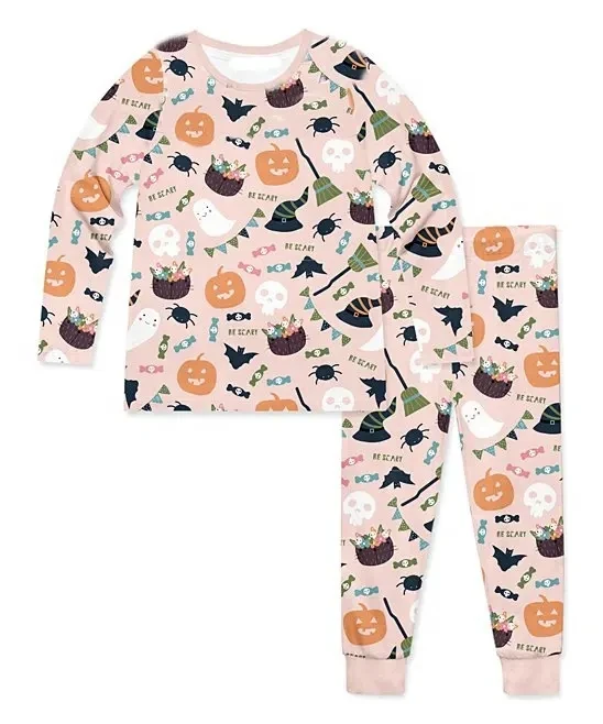 3D All Over Printed pumpkin halloween Kids Pajamas Family Pajamas Set halloween Pajamas Set