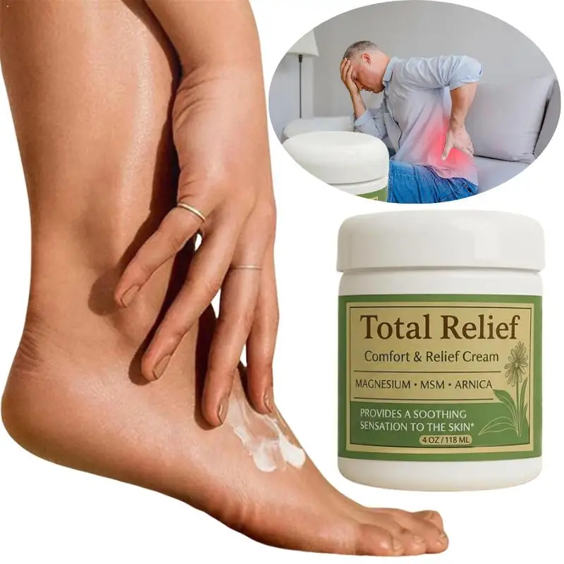 

Total Relief Soothing Nerve Cream Gentle Plant-Based Moisturizer For Daily Care Non-Greasy Knees Muscles External Massage Care