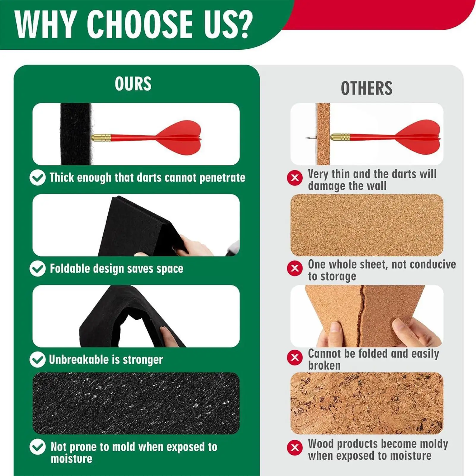 

Защитная пленка для стены летной доски, расширенная длина, фетровая доска для дартса с объемным звуком и профессиональным дизайном