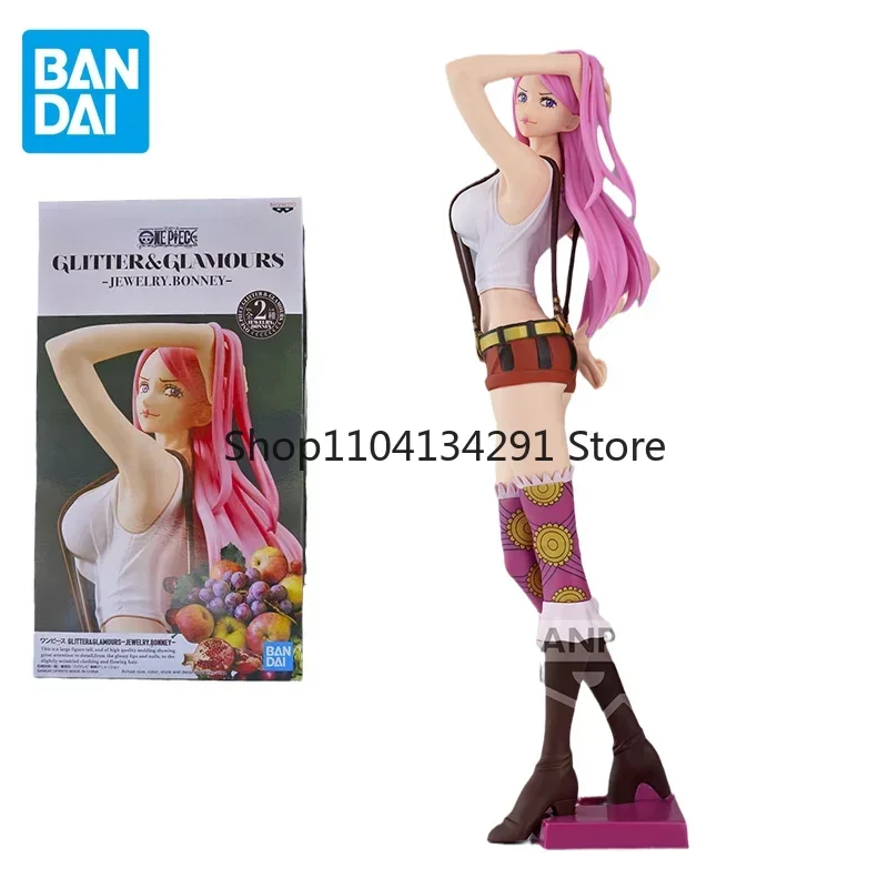 

Bandai Original One Piece Anime Figure Jewelry Bonney Shiny Venus Action Figure Toys for Kids Gift Collectible Model Ornaments