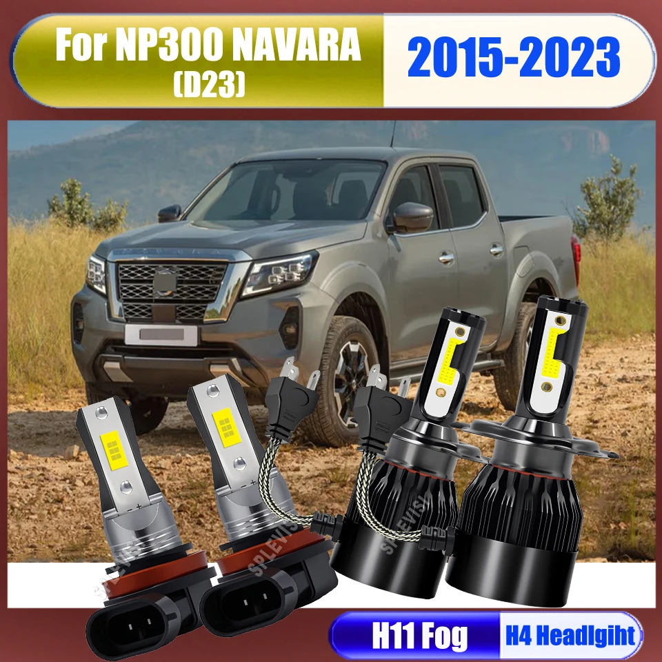 

H4 H11 LED Bulbs White Headlight Foglamp For NISSAN NP300 NAVARA Pickup (D23) 2015 2016 2017 2018 2019 2020 2021 2022 2023