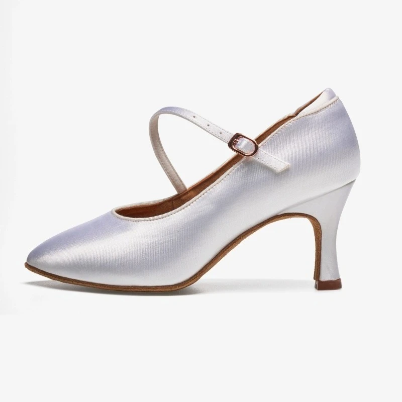 

UK Latin Dance Modern Shoes for Women, Soft Sole Medium Heel, Waltz & Tango Professional Ballroom Footwear