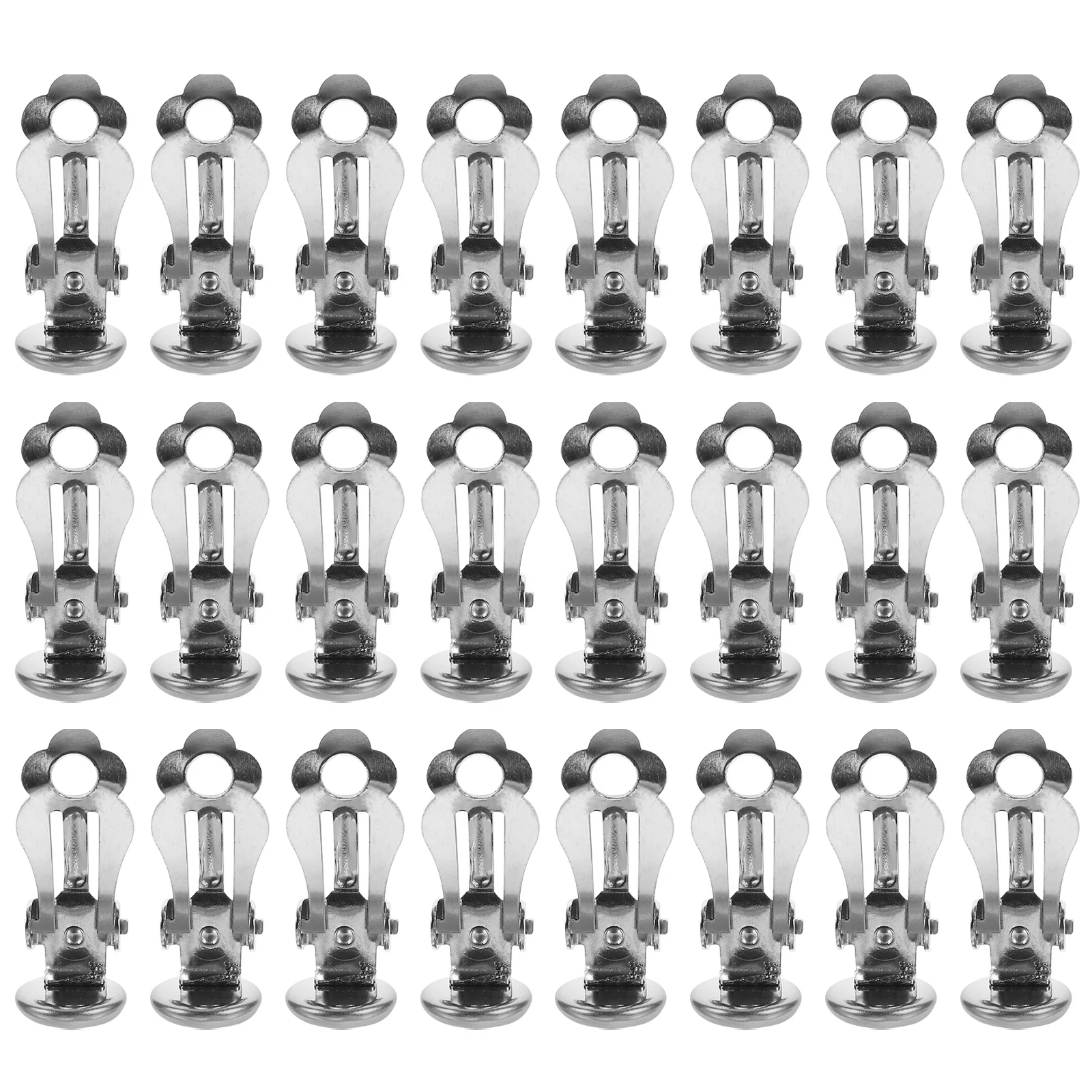 

50 Pcs Delicate Earrings Accessories Beautiful Clip DIY Clips Jewelry Stainless Steel Materials