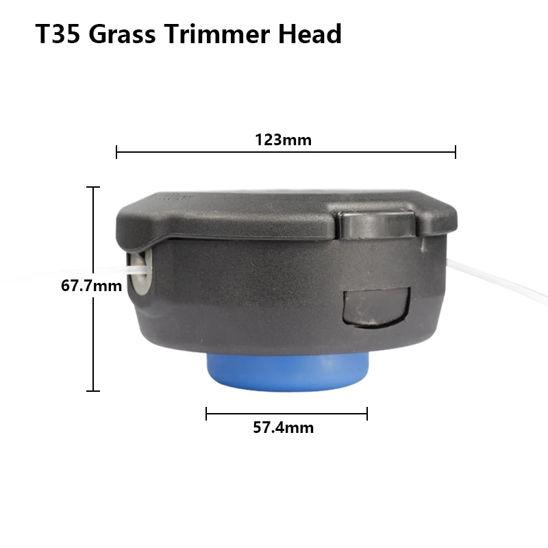 Cabezal de corte de césped XCAN T25/T35 con línea de nailon para cortacésped Husqvarna, cortadora de hilo, desbrozadora, accesorios de herramientas de jardín