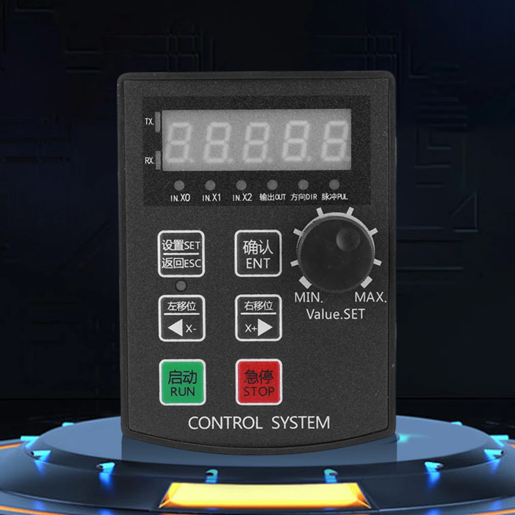 Display a 5 cifre limite di comunicazione Controller motore DC12-24V 85KHz Stepper Servo preimpostato modulo di controllo del movimento pannello per