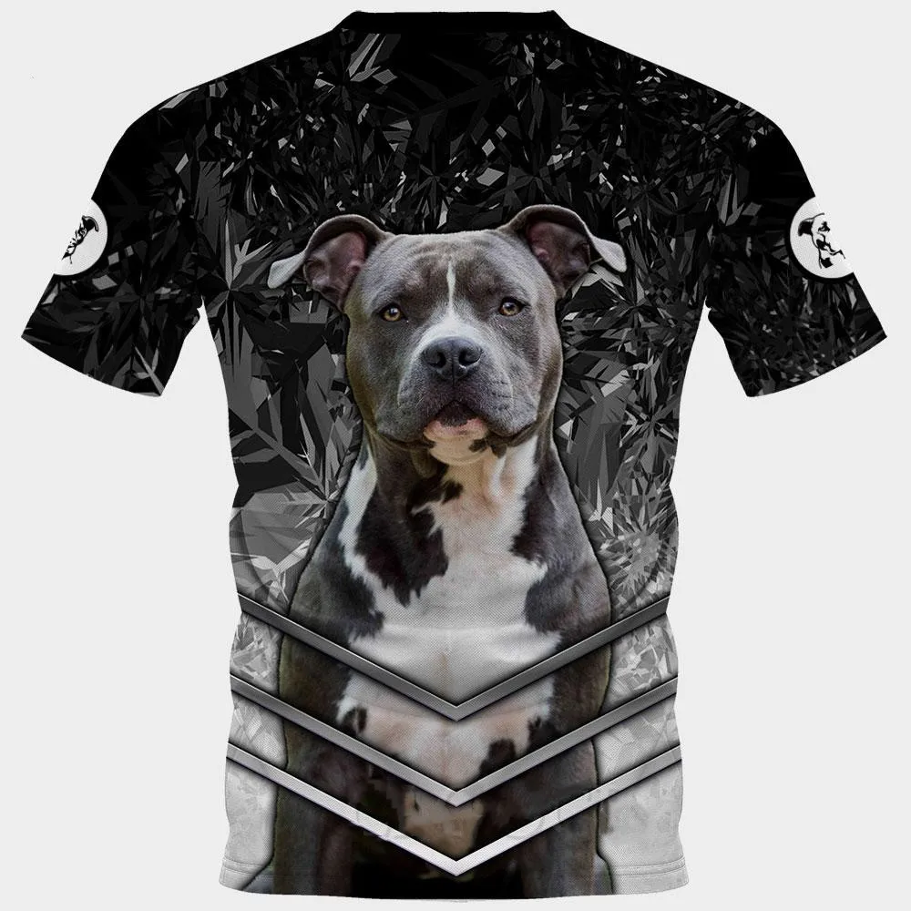 Animals T-shirts 3D Graphic Animals Kaleidoscope Dogs  Pullovers Tees Fashion Splicing Short Sleeve T-shirts Summer