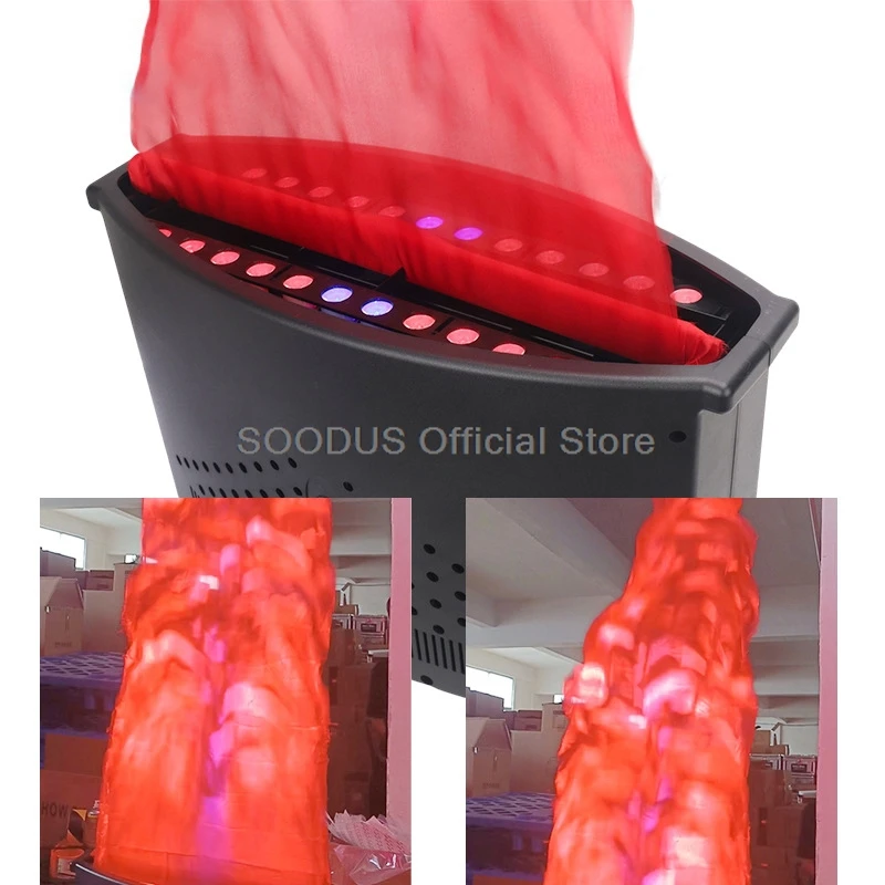 Light Led Flame Light RED BLUE With 1.5 1.8 Meters Silk Fire Flame Effect Machine Dj Equipment KTV Stage Show Outdoor