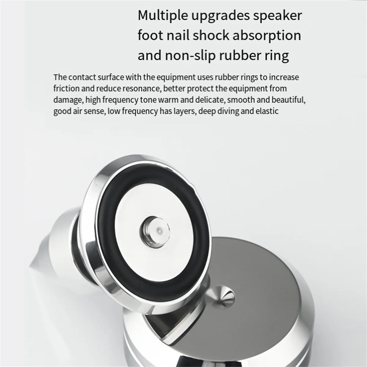 Amplificateur de haut-parleur audio HIFI, coussretours de pied unique, cône de pied absorbant les chocs, base de pieds, isolation des ongles, pointes de support, 1PC