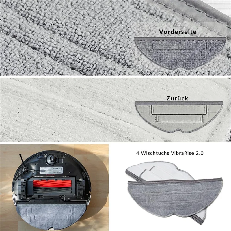 Juego de accesorios para aspiradora Roborock S8 Pro Ultra, 1 sistema de cepillo doble, modelo de cepillos principales