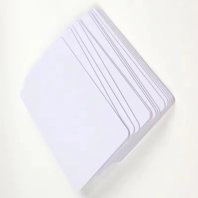 100pcs/lot PVC PLASTIC Blank ID Card without Chip Card CR80 Double Sides Available for Card Printer