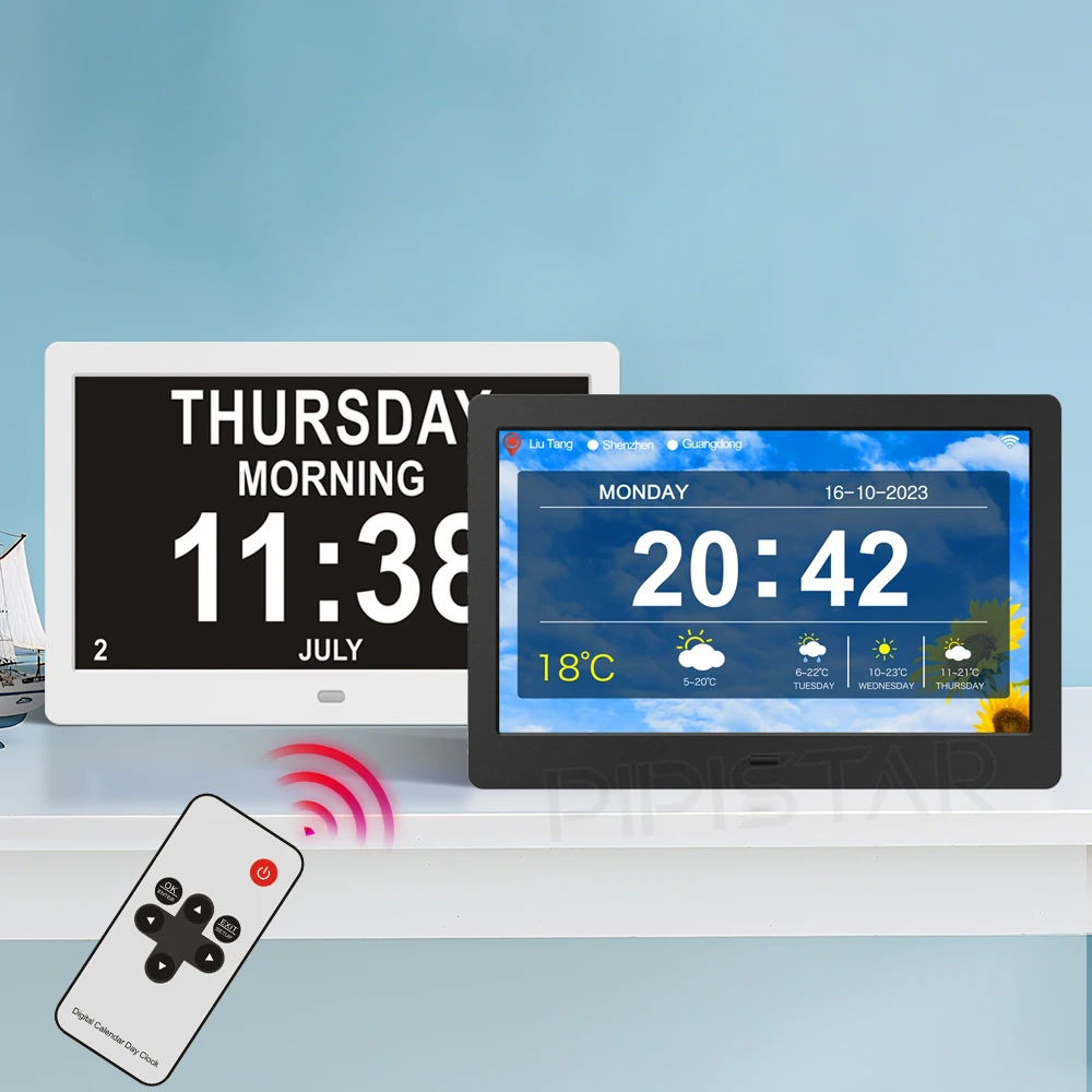

7/10.1 inch intelligent digital calendar WIFI link network clock weather desktop electronic calendar memo reminder