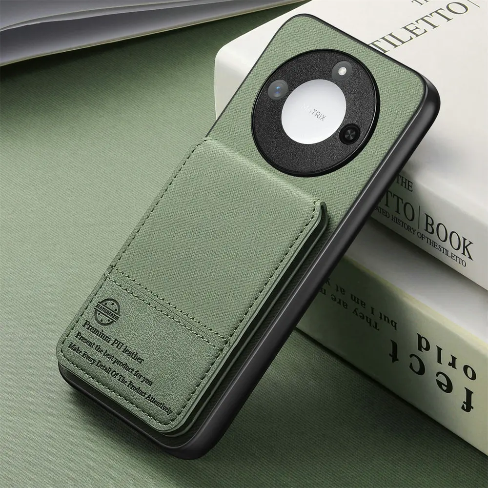 Honor X9D X9C الذكية 5G الغطاء الخلفي تتفاعل حجب حامل بطاقة جلدية Funda Honor X9C حافظة الهاتف الشرف X9 C X 9 غطاء المحفظة المغناطيسية #1