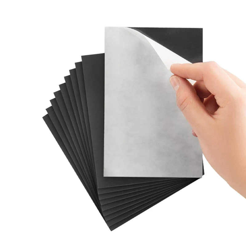 Adhesive Magnetic Sheets With Adhesive Backing Multiple Sizes Inches Flexible Magnet Sheets With Self Adhesive Sticky