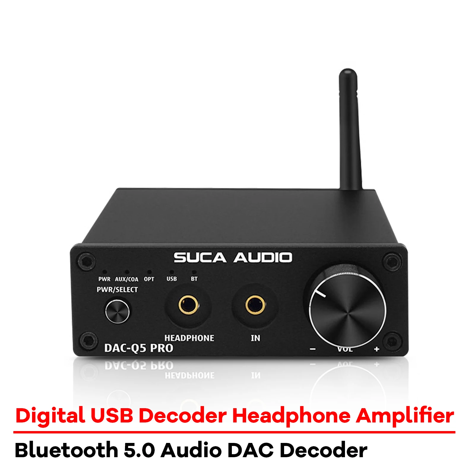 

SUCA AUDIO Bluetooth 5.0 Audio DAC Decoder Hifi Fever Lossless Digital USB Turntable Decoding Headphone Amplifier