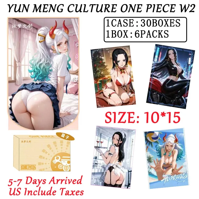 2025 Newest Wholesales One Piece Collection Card Metal Card Wave 2 Yunmeng Culture Nude Pirate Toy for Kids Christmas Gift