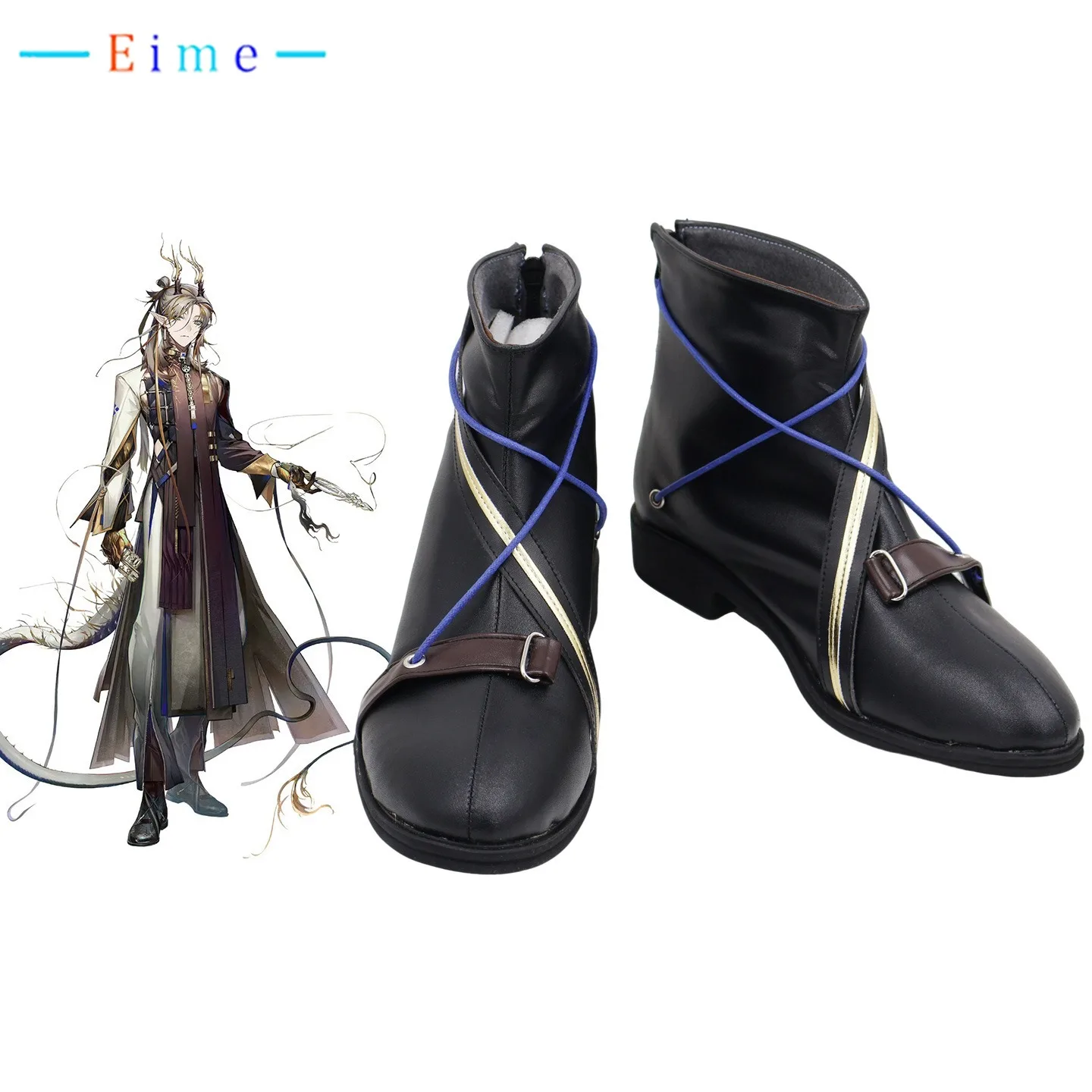 

Game Arknights Ji Cosplay Shoes Anime Cosplay Props PU Leather Shoes Halloween Carnival Boot Custom Made
