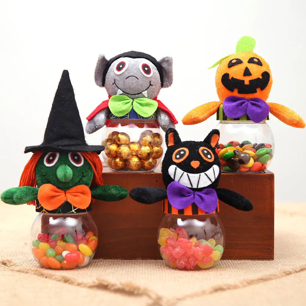 

Halloween Jar Clear Decorations Stuffed Jars for Party Festival Celebration Storage Box Containers