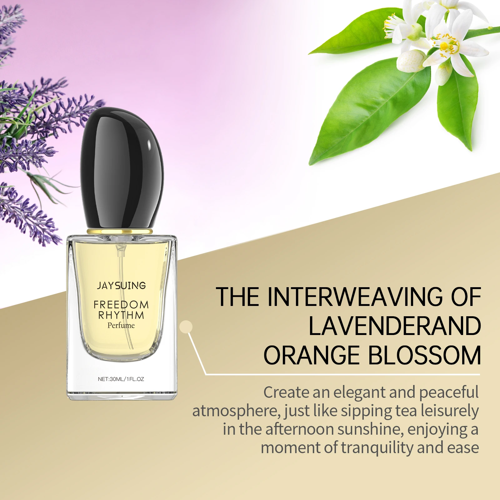 Jaysuing Gratis Ritme Parfum, Natuurlijke Frisse Blijvende Elegante Geur Geur Dating Charm Parfum