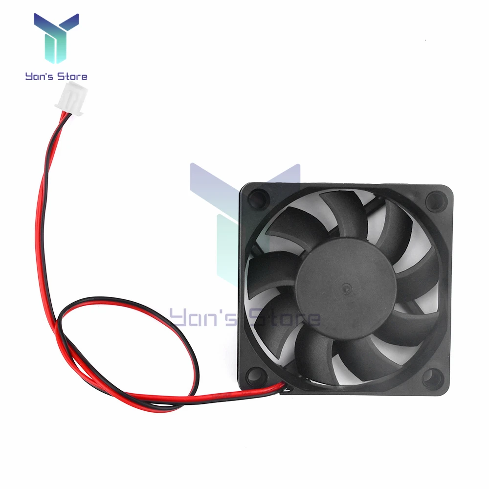 DC6015 5V 12V 24V Cooling Fan Two-Wire Oil bearing industrial silent cooling fan Heat Sink 60mm x 60mm