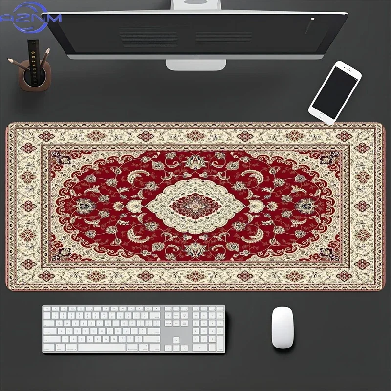 Oversized Persian Carpet Style Multi-Model Gaming Mouse Pad PC Player Rubber Keyboard Office Accessories Cushion Carpet Mat Rug