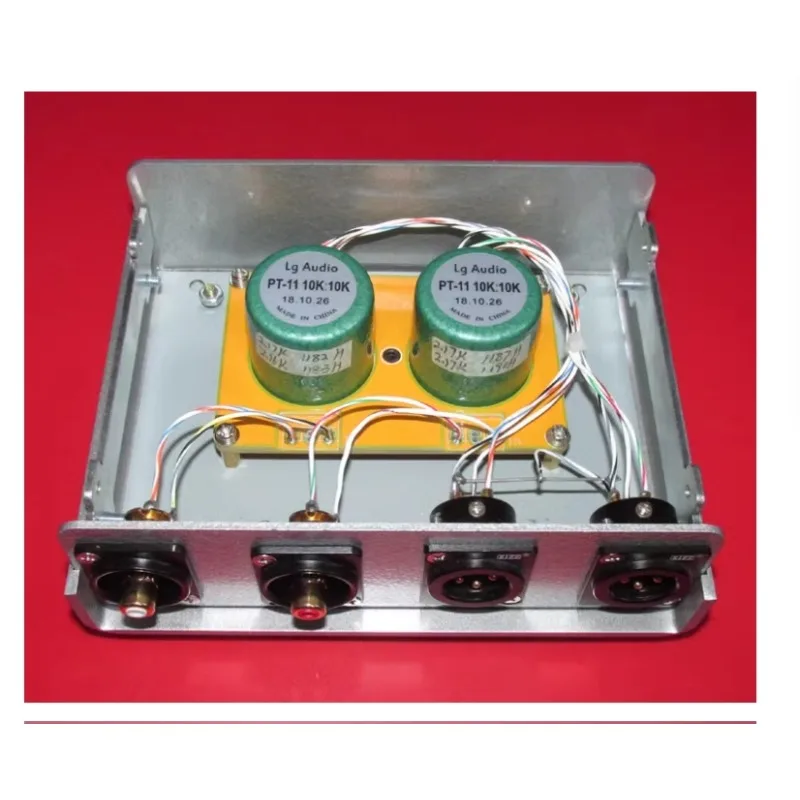 XLR balanced transfer RCA single ended to XLR balanced 10K:10K permalloy audio transformer converter    1