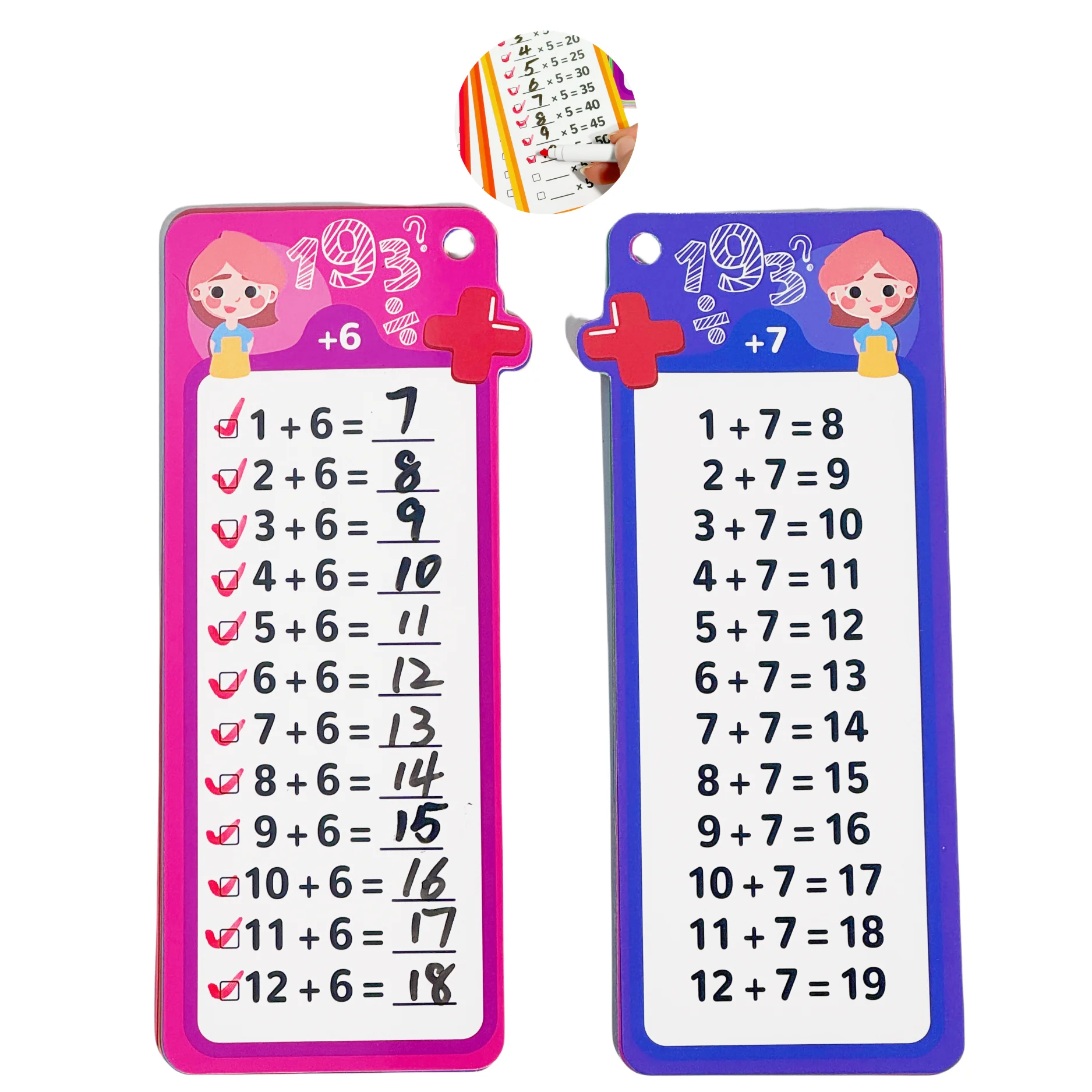 0-12 Multiplication Charts, Times Table Cards, Self Check Math Learning Tool, Montessori Mathematical Training, Teaching Aids