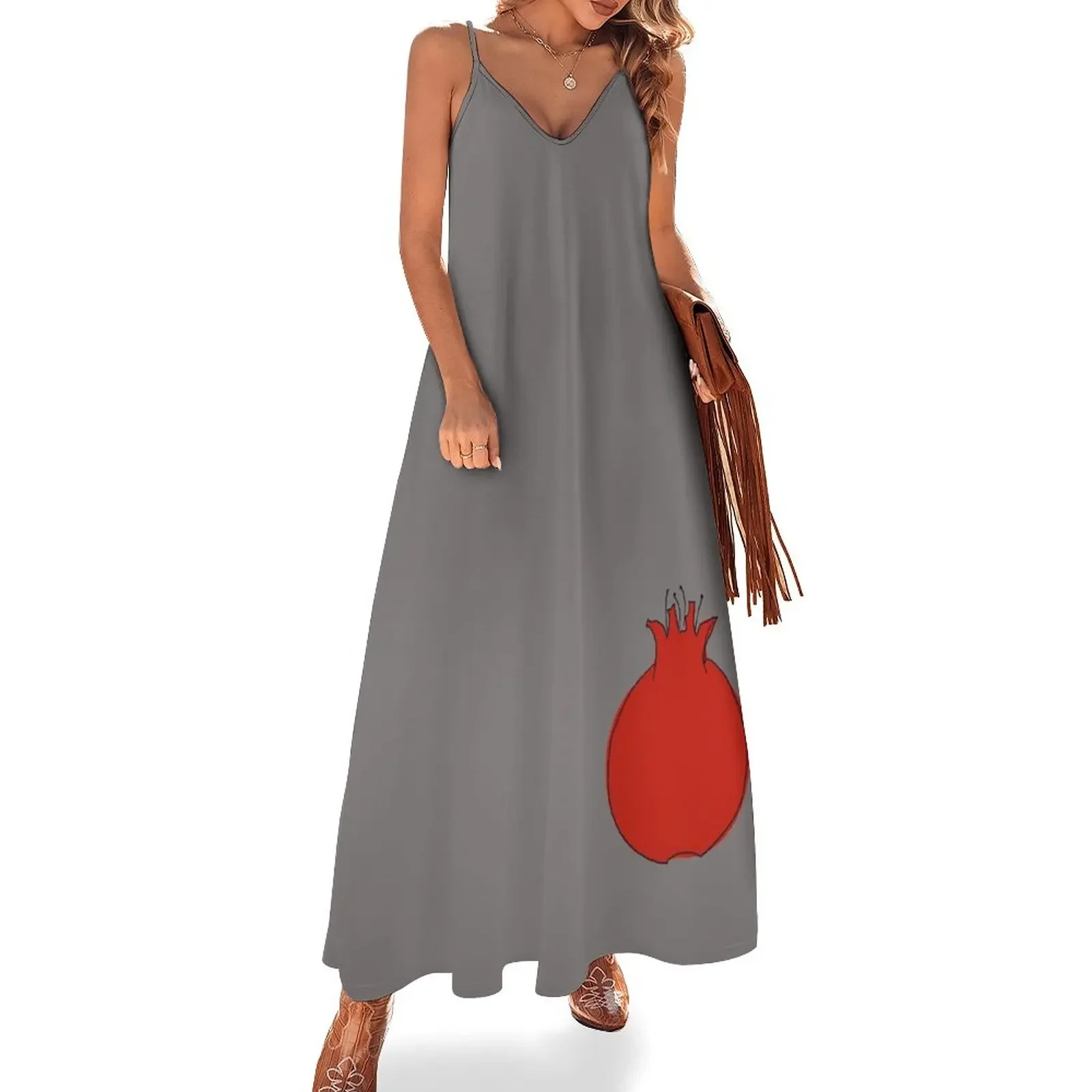 

Pomegranate |  Sleeveless Dress elegant and pretty women's dresses Clothing female Summer skirt women dress