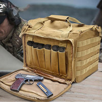 Tactical Multifunctional Range Bag Molle Shoulder Bag High Capacity Tactical Hunting Training Shooting Range Shooting Supplies