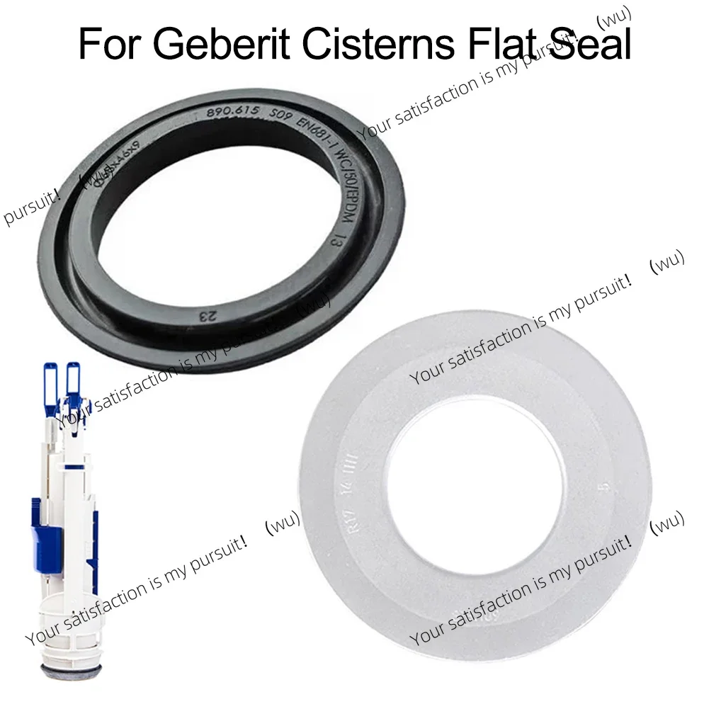 2Pcs Leak Prevention Water Valve Rubber Gasket For Geberit No. 240.282.00.1, 890.615, 816.418 Cisterns Flat Seal Flush Valves