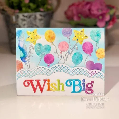 New Metal cut Dies Balloon Tail Sentiments Birthday Wishes Thinking of You Words Dies Looped Ovals Craft Die DIY Scrapbook Card