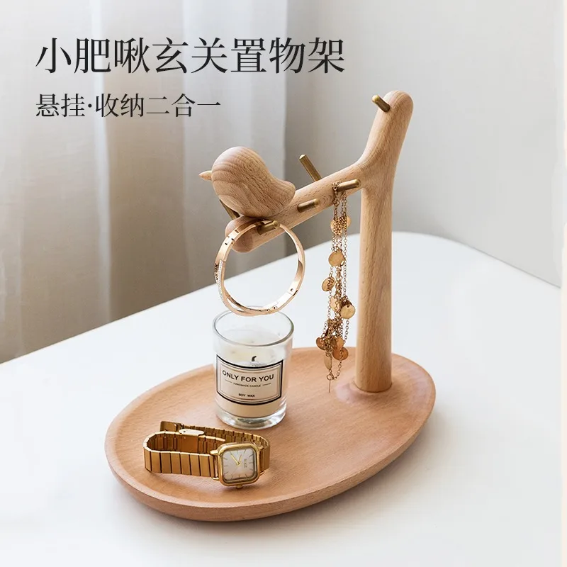 Schlüsselaufbewahrungsregal am Eingang des Eingangs, Tablett-Eingangsornament, Desktop-Rack