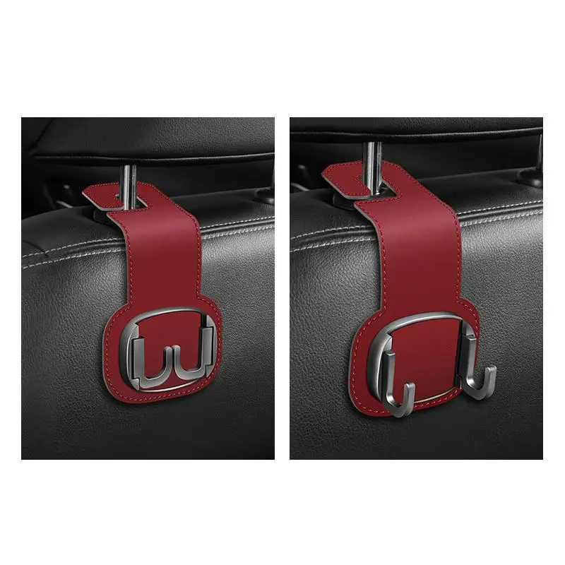 Picture 6: Car Headrest Hook, Foldable Double Vehicle Back Seat Organizer Hanging Holder, Automotive Interior Seatback Storage Hanger