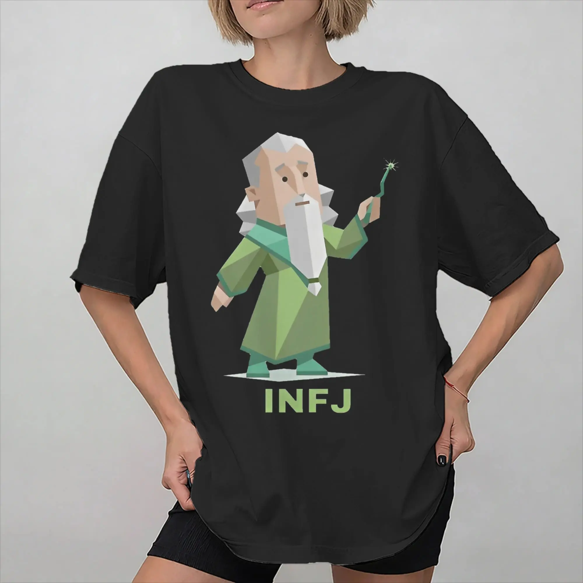 INFJ mbti myers-briggs peronality Graphic Print T Shirt for Men Women MBTI 16 Personalities  100% Cotton  Tee Shirt Clothes