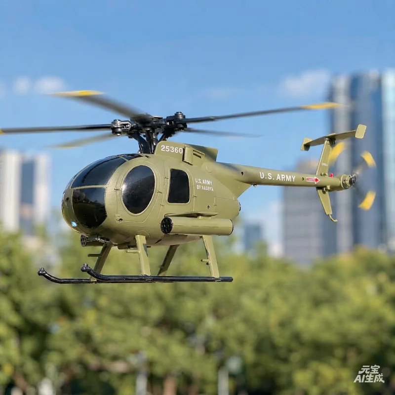 RC ERA New C184S Brushless Bird Simulation Outdoor Model Aircraft 6CH Remote Control Stunt Helicopter Optical Flow Positioning