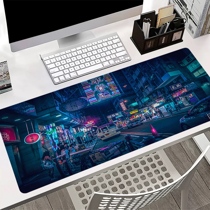 

Large Gaming Mousepads Beautiful City at Night Mouse Pad Multi-size Computer Mouse Mat Desk Pads For PC Keyboard Mats Table Rug