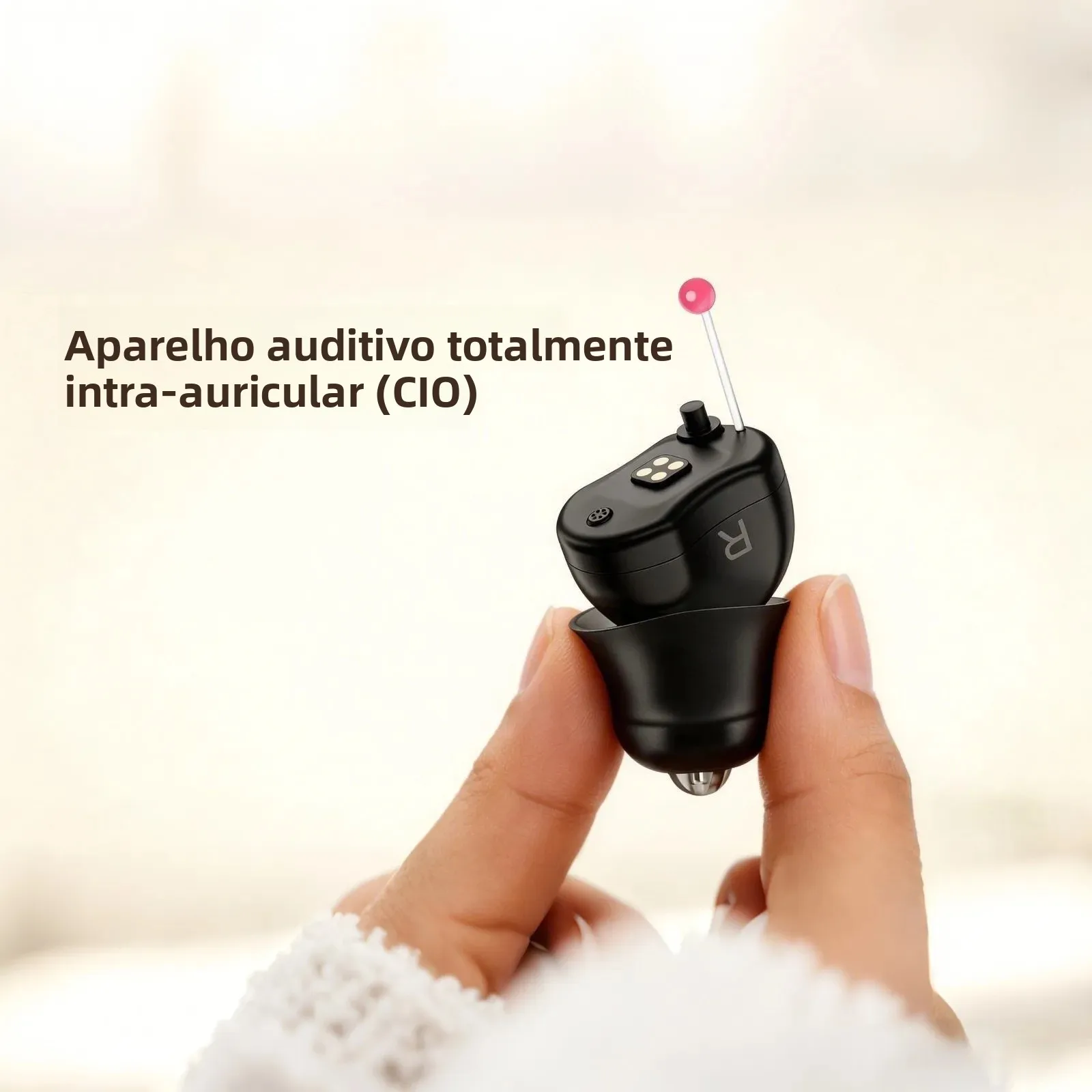 ミニ見えない補聴器、コンパクトで持ち運び可能な充電ケース、16チャンネルデジタル補聴器