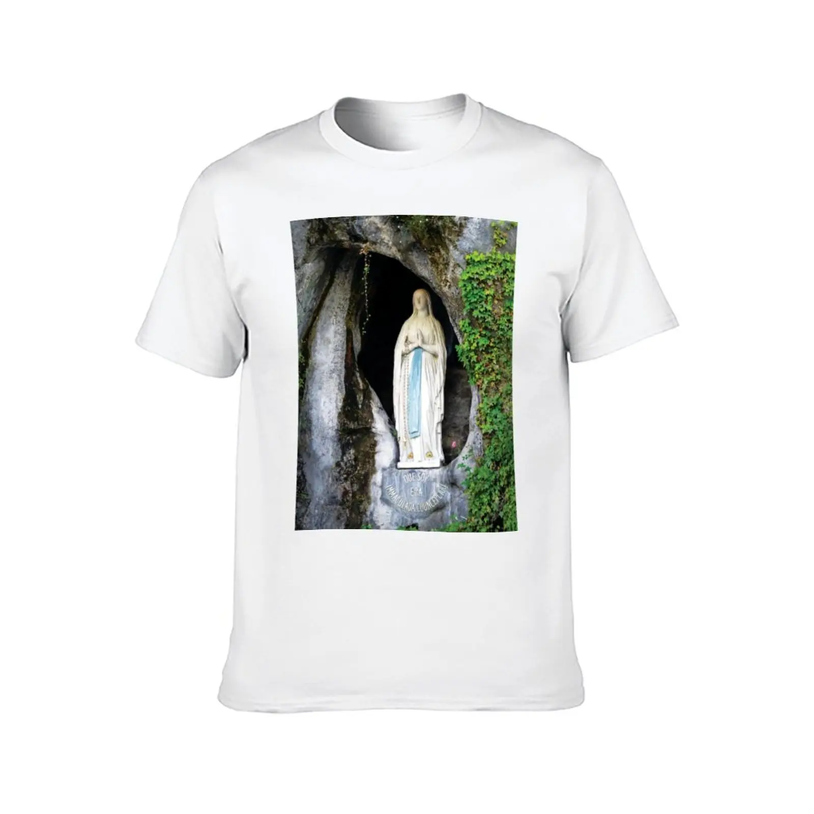 Our Lady of Lourdes T-Shirt kawaii clothes tops graphics clothes mens cotton t shirts