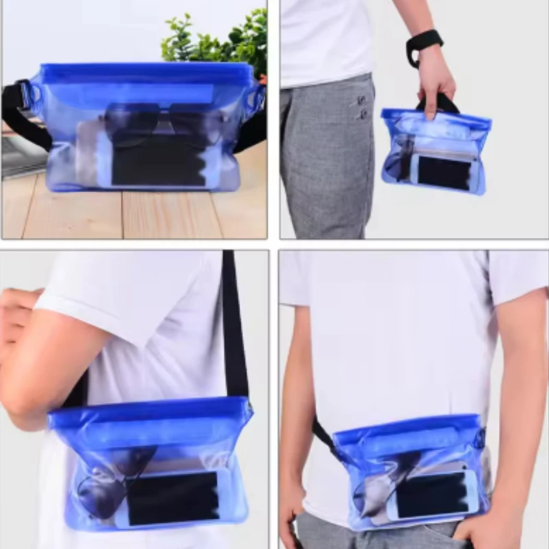 حقيبة سباحة مقاومة للماء ختم الانجراف الغوص الخصر حزمة التزلج تحت الماء جراب هاتف غطاء حقيبة كتف جافة لرياضة قارب الشاطئ #5