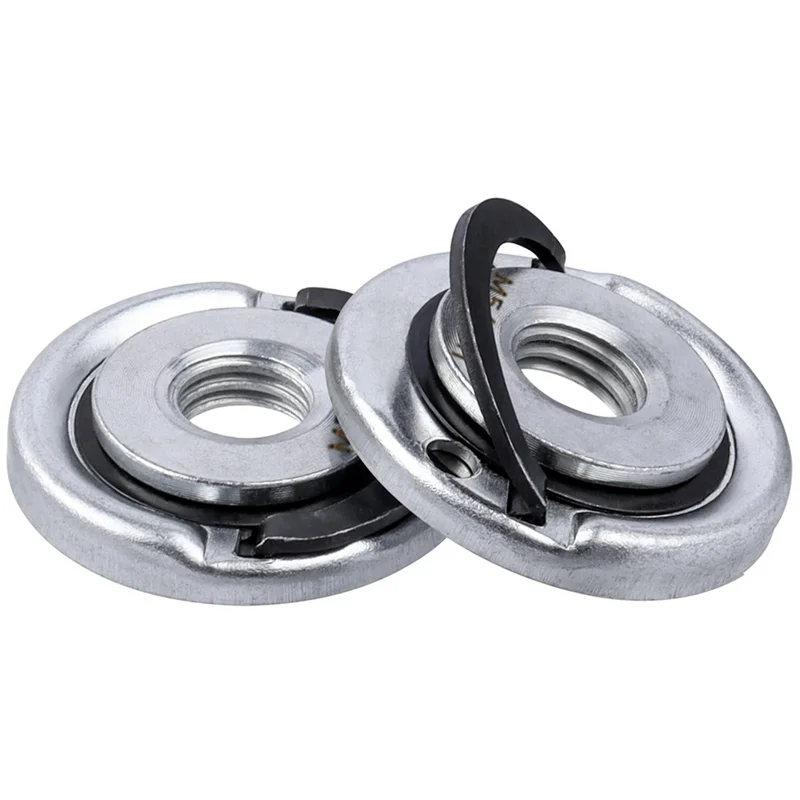 

Y51A-4Pcs Quick Change Angle Grinder Flange Nuts 5/8-11 Grinder Nut Replacement Lock Nuts Grinder Locking Nuts