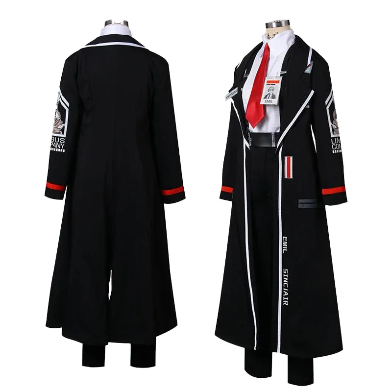 Gioco Limbus Company Sinclair Cosplay Anime Costume uomo abiti cappotto camicie pantaloni cravatta Set maschile Halloween Party travestimento vestito