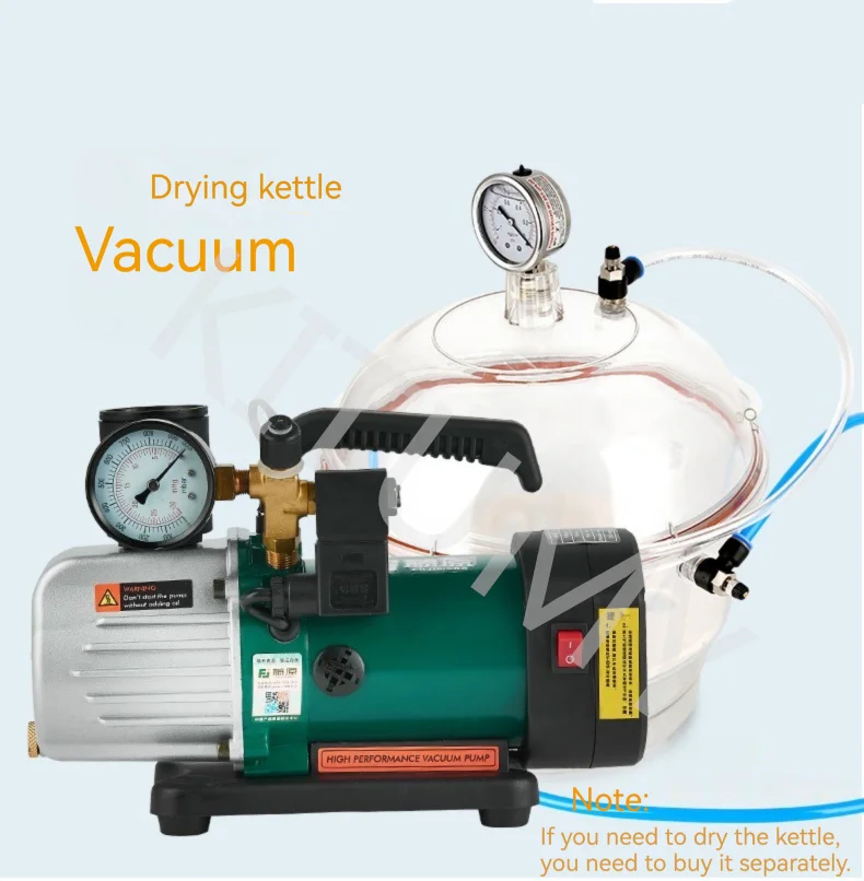 220V  Portable Vacuum Pump Rotary Vane Vacuum Pump Air Conditioning Maintenance Refrigerant Refrigeration Small Vacuum Pump