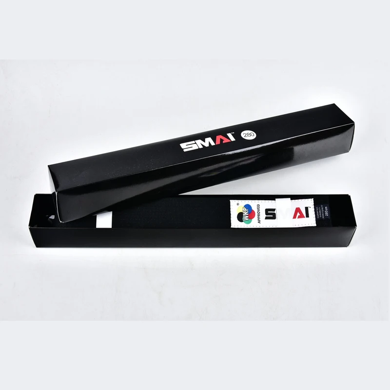 

WKF APPROVED SMAI Karategi Belts Black Colors Karate belts